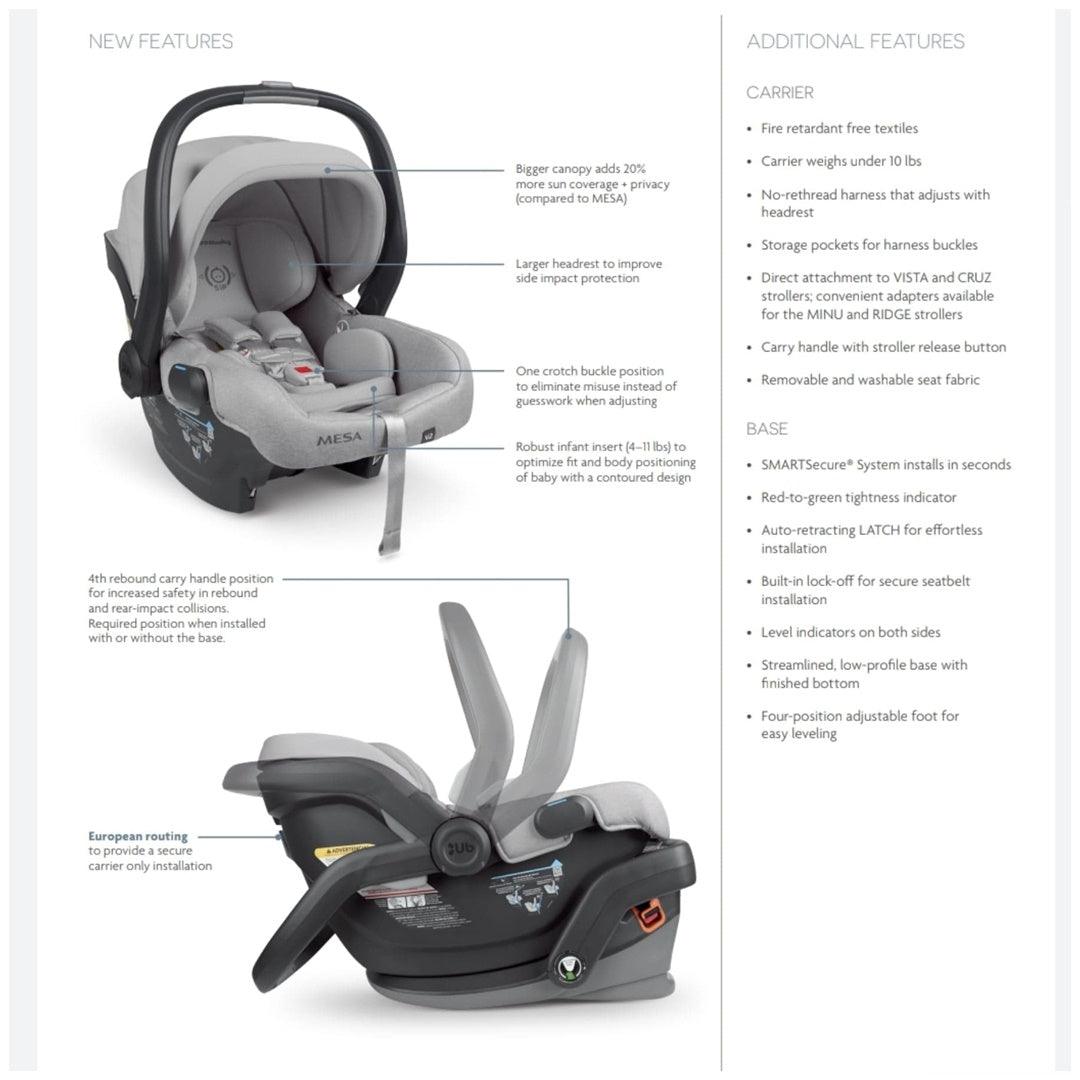 Bebê Conforto Mesa V2 Uppababy Jake Black - Uppababy Babytunes