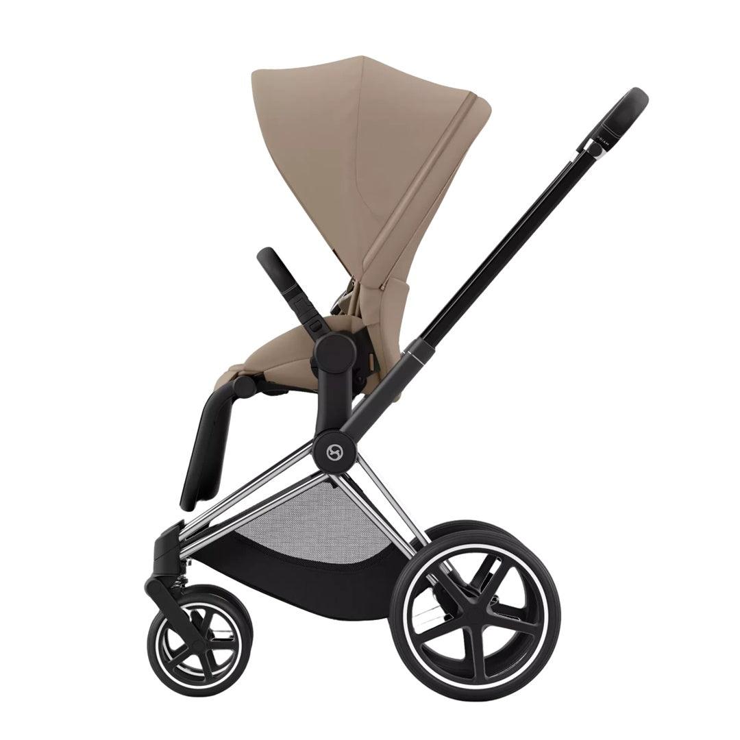 Carrinho de Bebê Cybex Priam 4 Chrome Black Cozy Beige - Cybex Babytunes