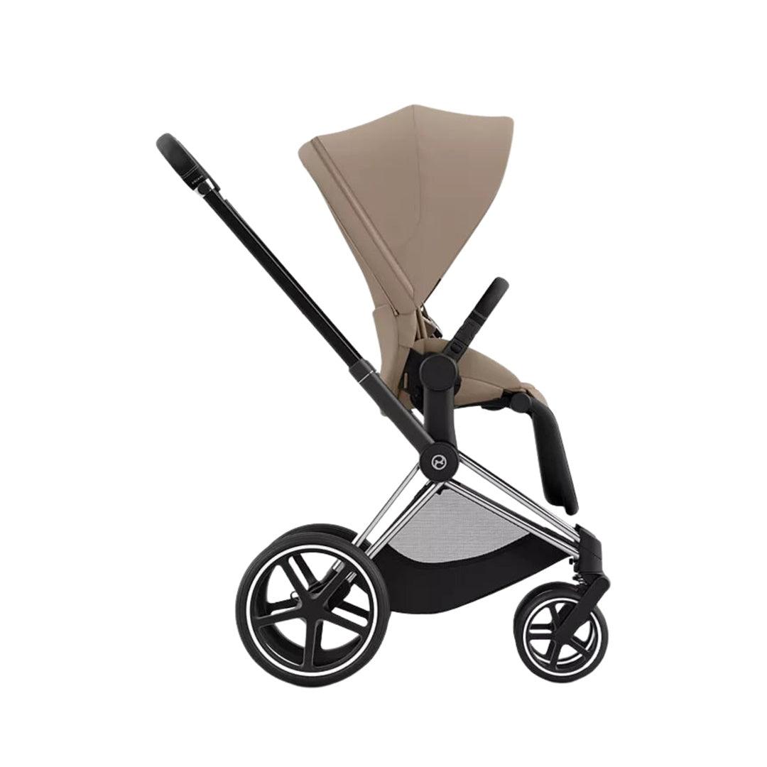 Carrinho de Bebê Cybex Priam 4 Chrome Black Cozy Beige - Cybex Babytunes