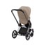 Carrinho de Bebê Cybex Priam 4 Chrome Black Cozy Beige - Cybex Babytunes