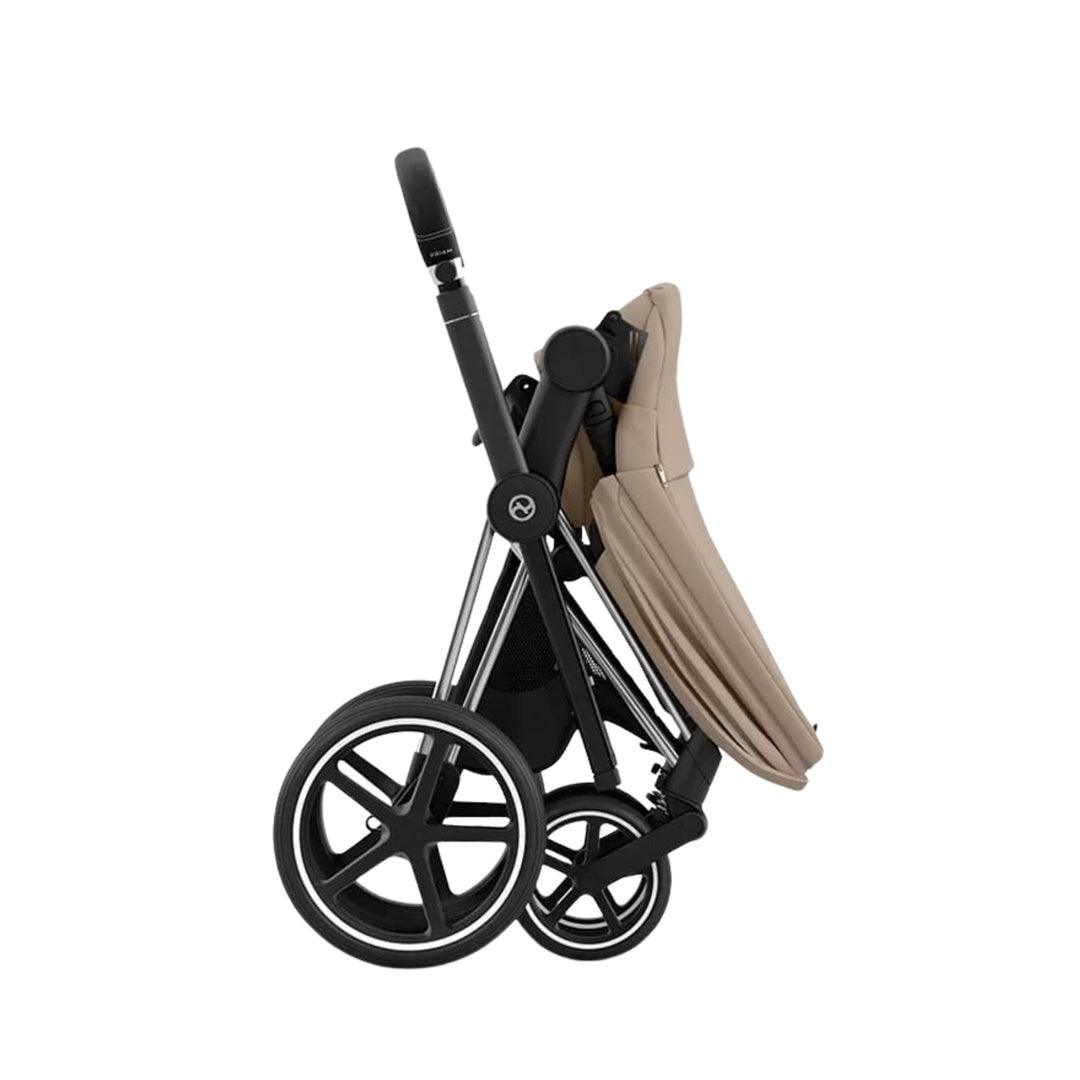 Carrinho de Bebê Cybex Priam 4 Chrome Black Cozy Beige - Cybex Babytunes