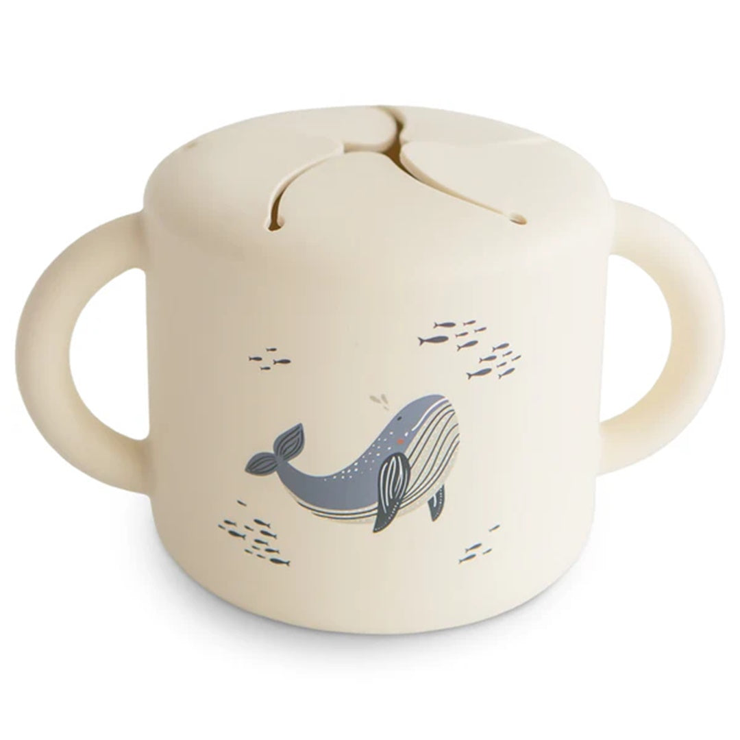 Porta Snack Infantil Mushie Whales