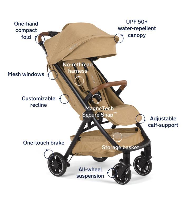 Nuna Trvl Stroller - Camel